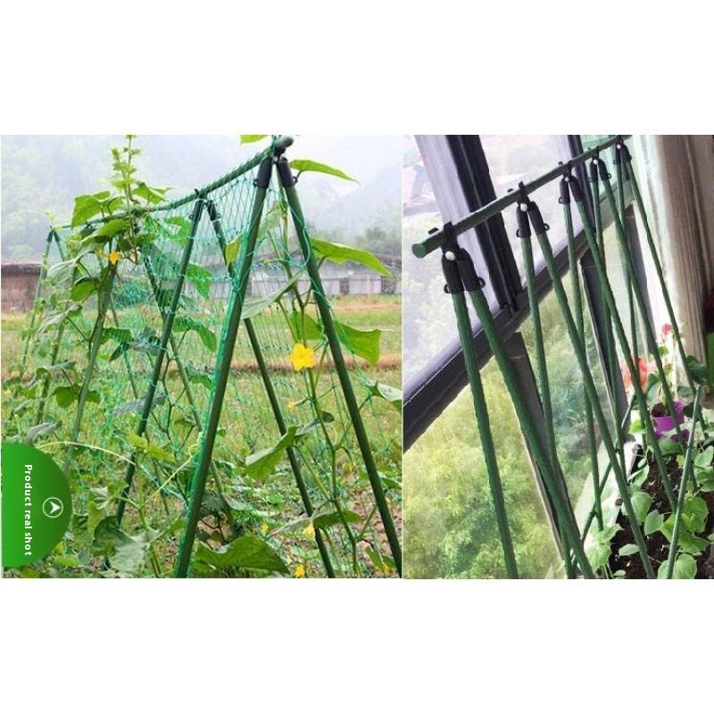 4PCS 11mm Adjustable Plastic A-Type Clip Plant Stake Connectors Vine Climbing Garden Trellis Fixed Bracket Shelf Rods — image 5