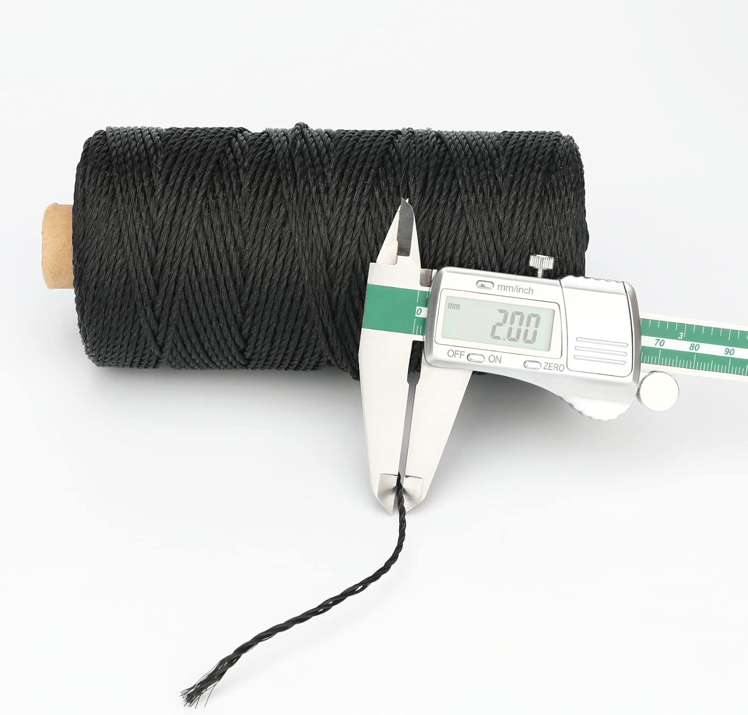 426 Feet Black Nylon Twine #36 Mason Nylon String Line, Gardening Nylon String, Durable Twisted Construction String Building Line for Climbing Plants — image 2