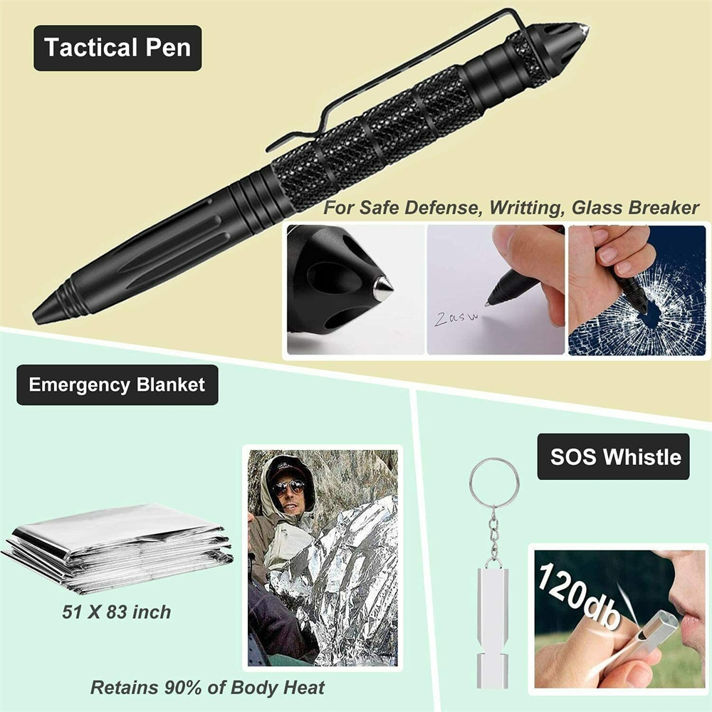 32 In 1 Emergency Survival Equipment Kit Camping SOS Tool Sports Tactical Hiking — image 6