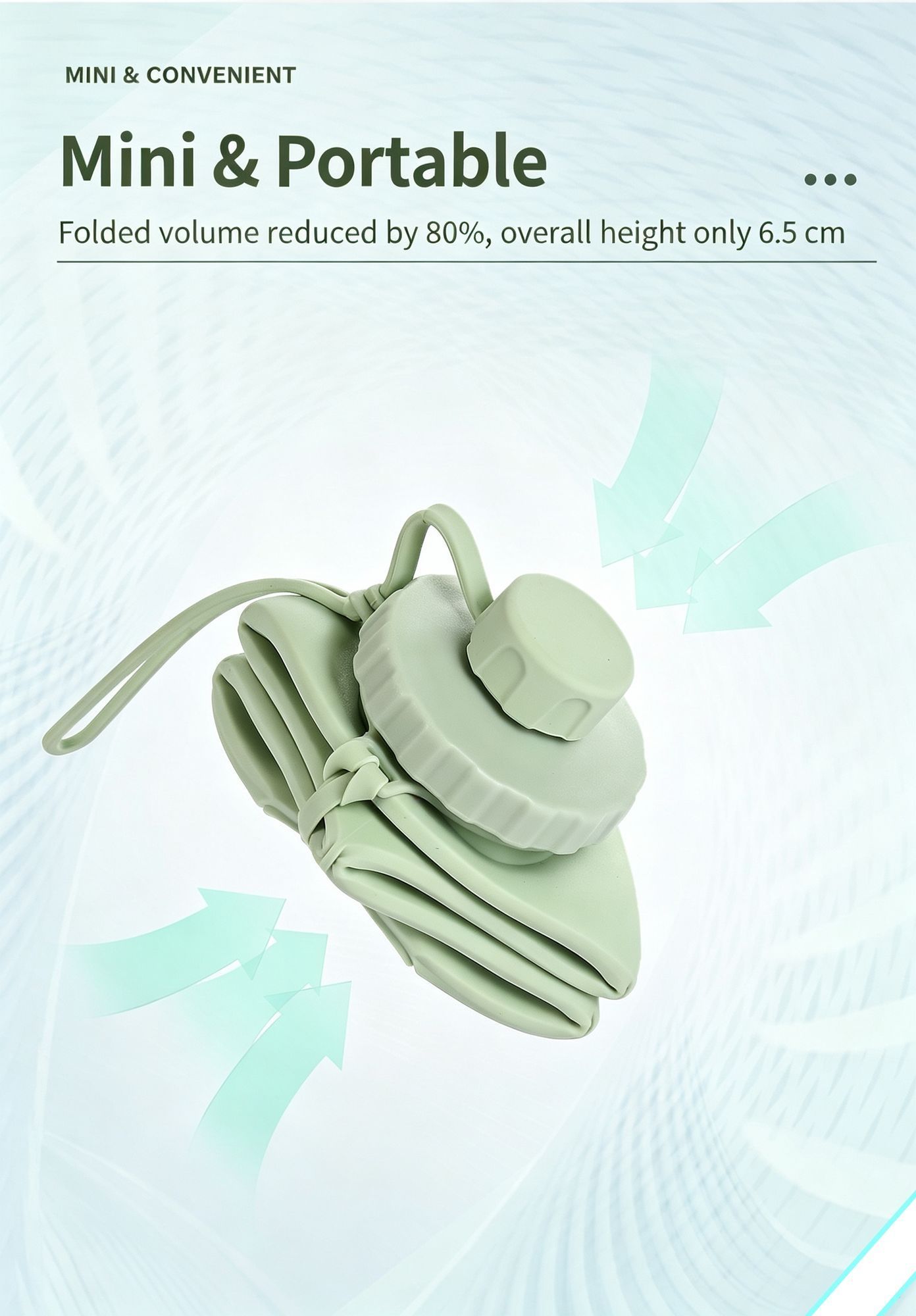 Food Grade Foldable Silicone Water Cup, High Temperature Resistant Telescopic Portable Hydration Bottle, 800ml Large Capacity for Outdoor Travel, Camping Trips — image 4