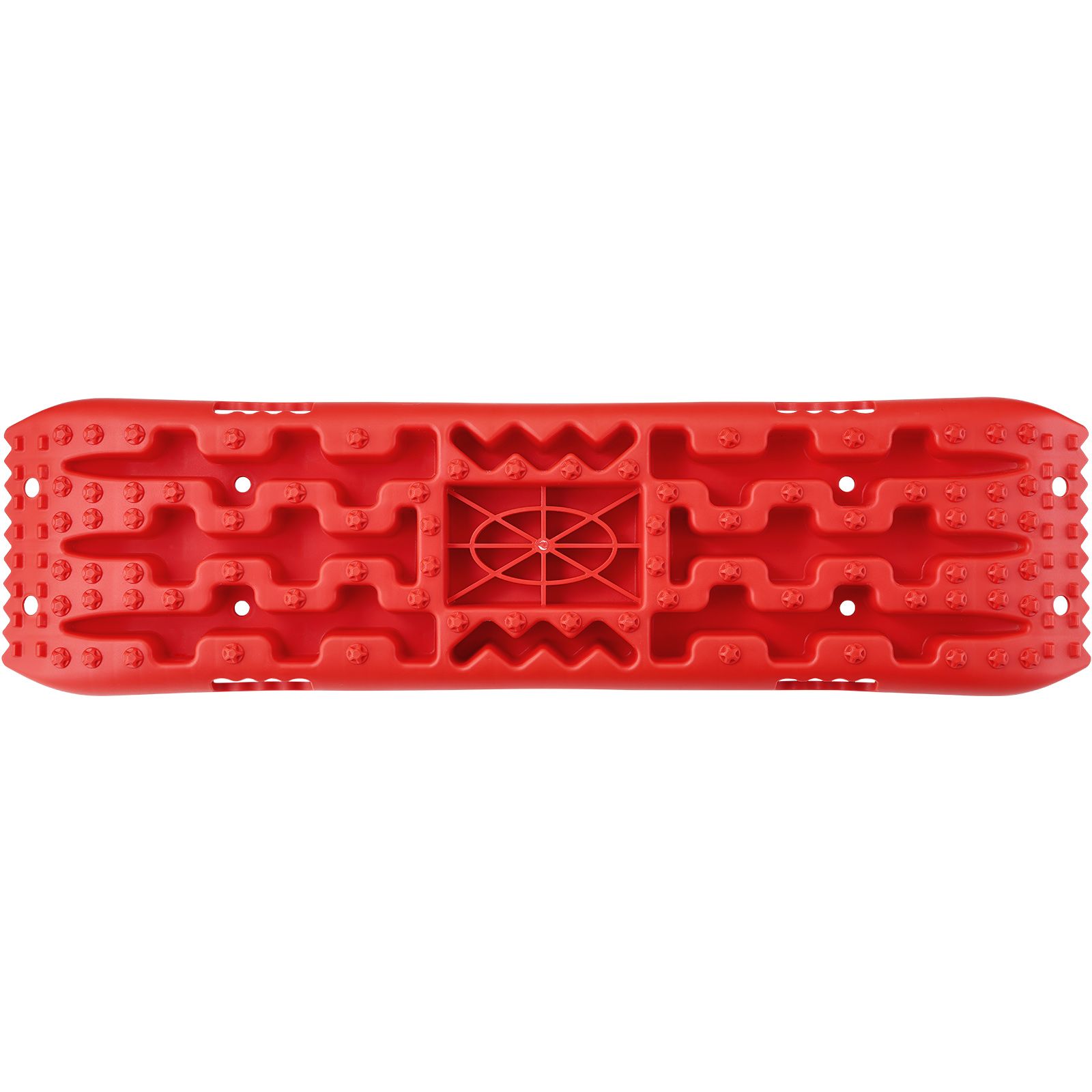 2PCS Traction Boards with PP for Mud Snow Sand Storage Bag Long Red