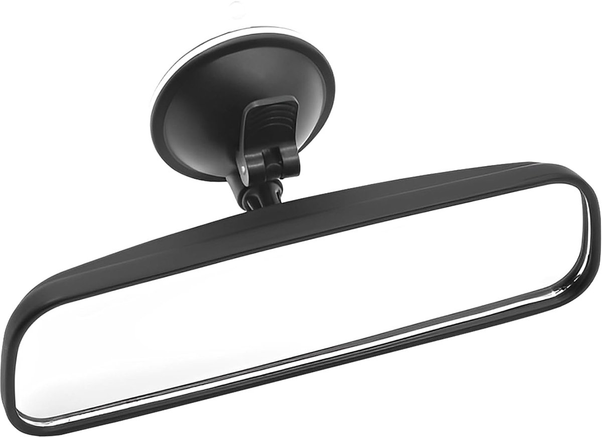 20 × 6 cm - car rearview mirror - with suction cup - adjustable - car interior mirror - vehicle interior mirror reduces blind spots - universal - car