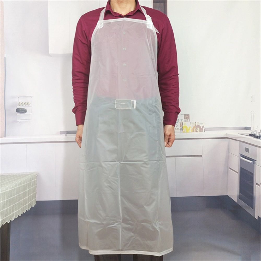 Bib Apron with Fixed Neck Strap and Utility Pocket – Full-Coverage Chef Apron for Kitchen, Restaurant & Café — image 2