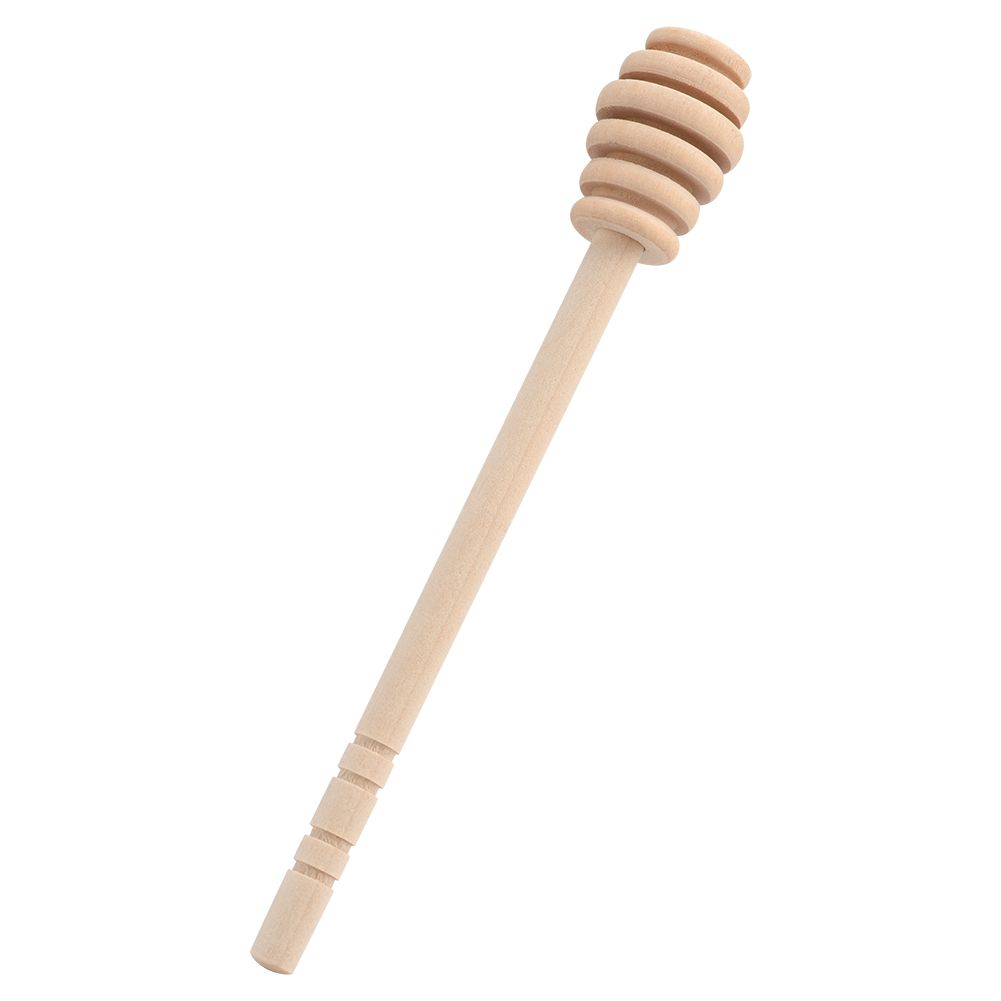 50Pcs/set Household Wooden Jam Honey Dipper Jar Dispensing Collecting Stirring Rod Stick 16cm — image 5