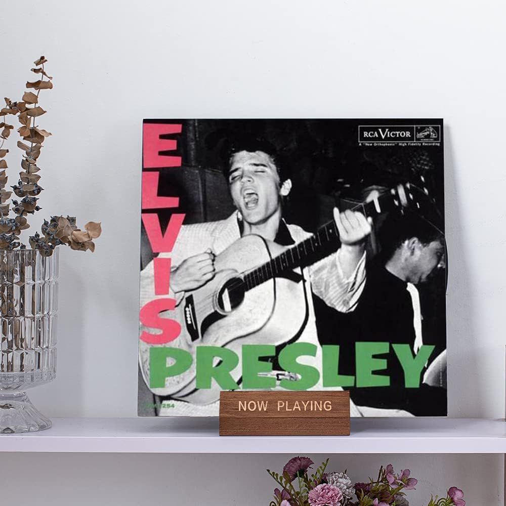 Vinyl Record Holder Display Stand - Now Playing Album Cover Holder - Now Spinning Record Rack - Single CD Stand Display Shelf โ image 4