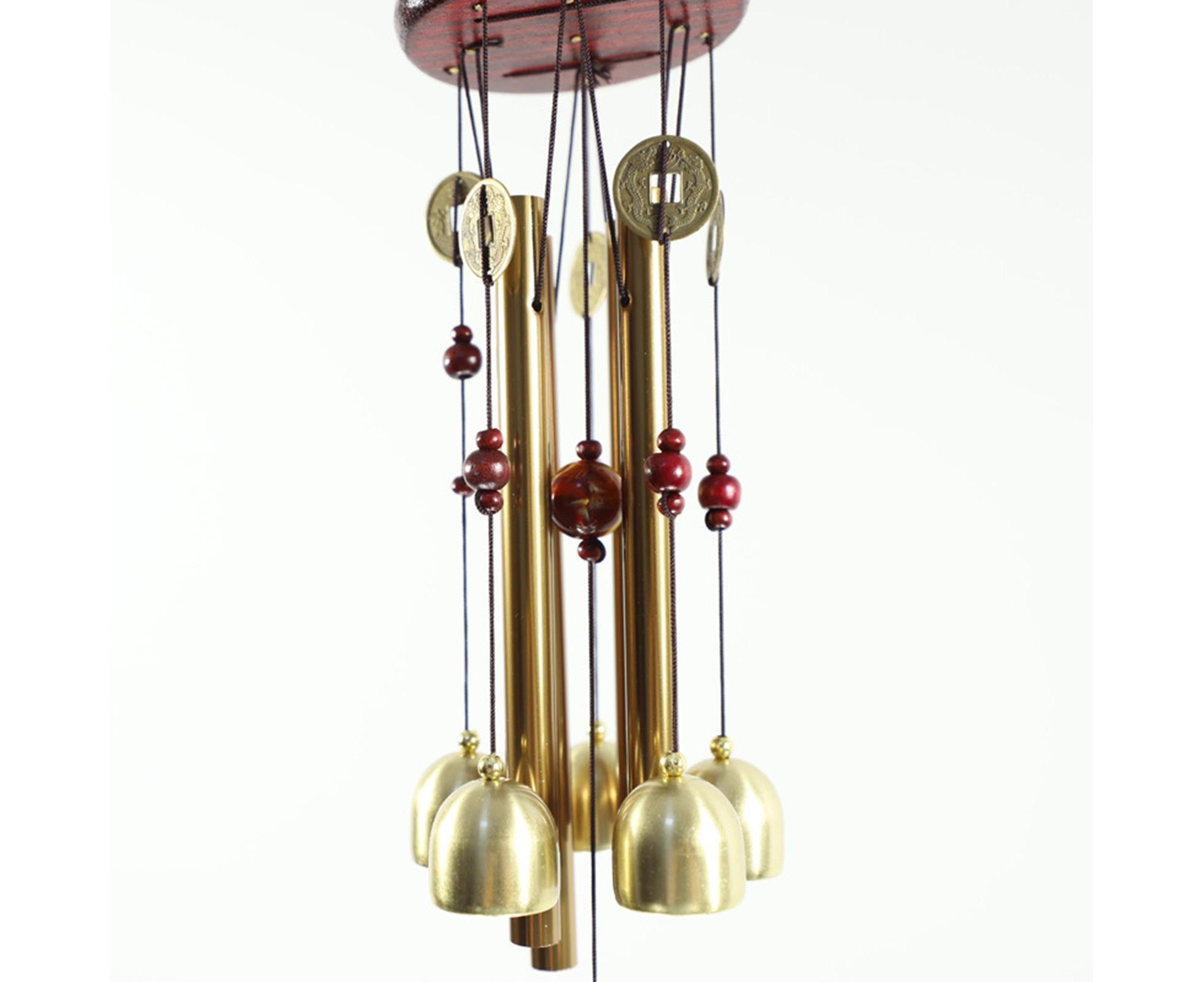 Wonderful Music Wind Chime with Copper Cash Anti-oxidation Metal Windchimes Bell for Garden- S — image 4