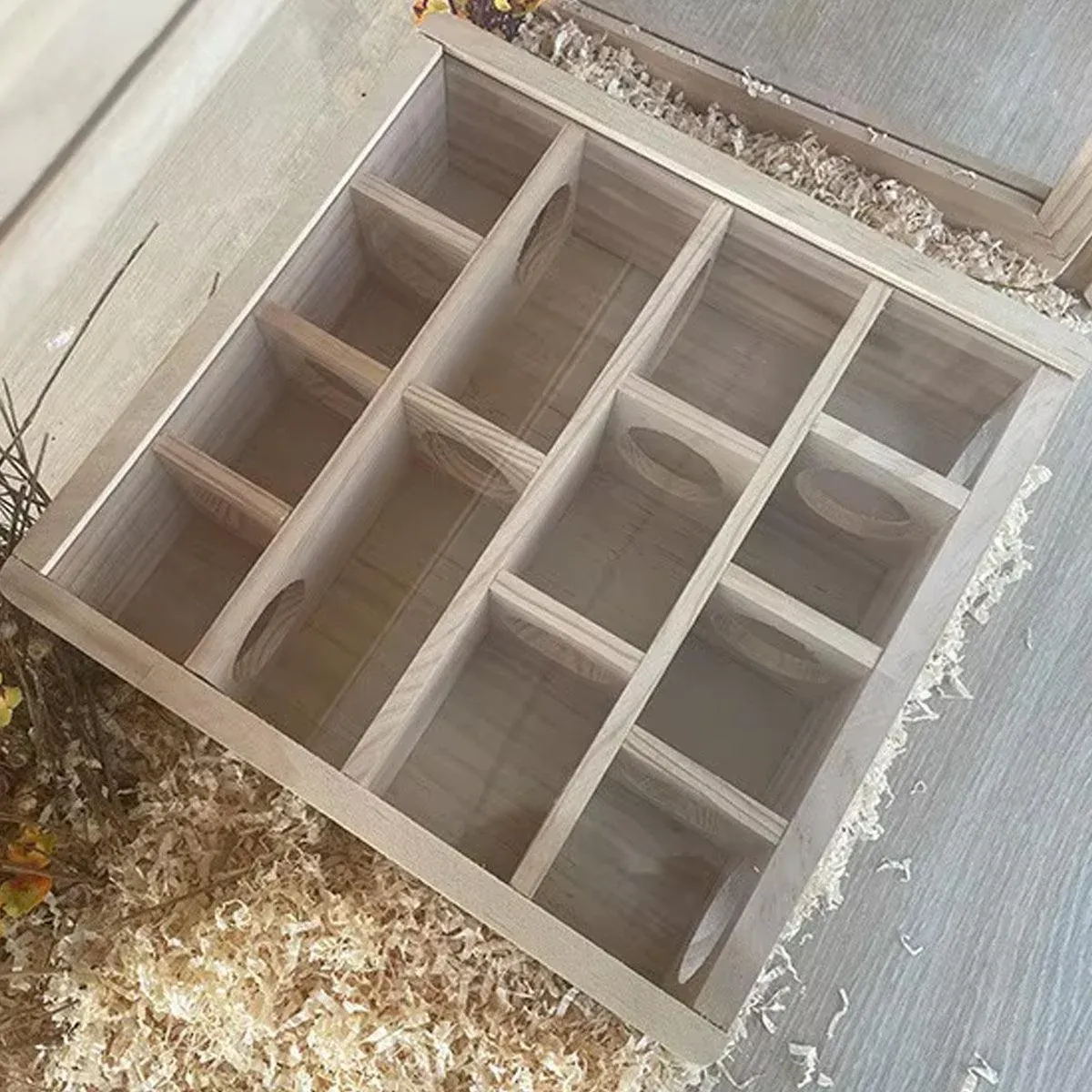 Wooden Hamster Maze Toy Interactive Small Pet Toy for Hamsters and Small Animals — image 5