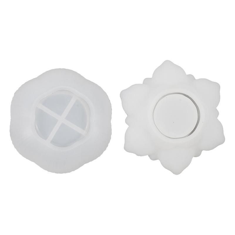 Flower Resin Mold Candle Holder Mold Silicone Mold for DIY Jewelry Box Candy Box Home Table Decor โ image 3