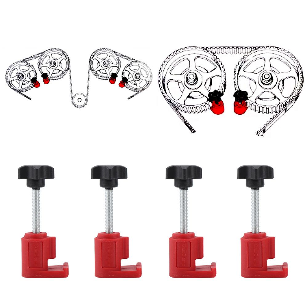 Universal Dual Cam Clamp Camshaft Sprocket Gear Locking Engine Timing Tool Kit โ image 3