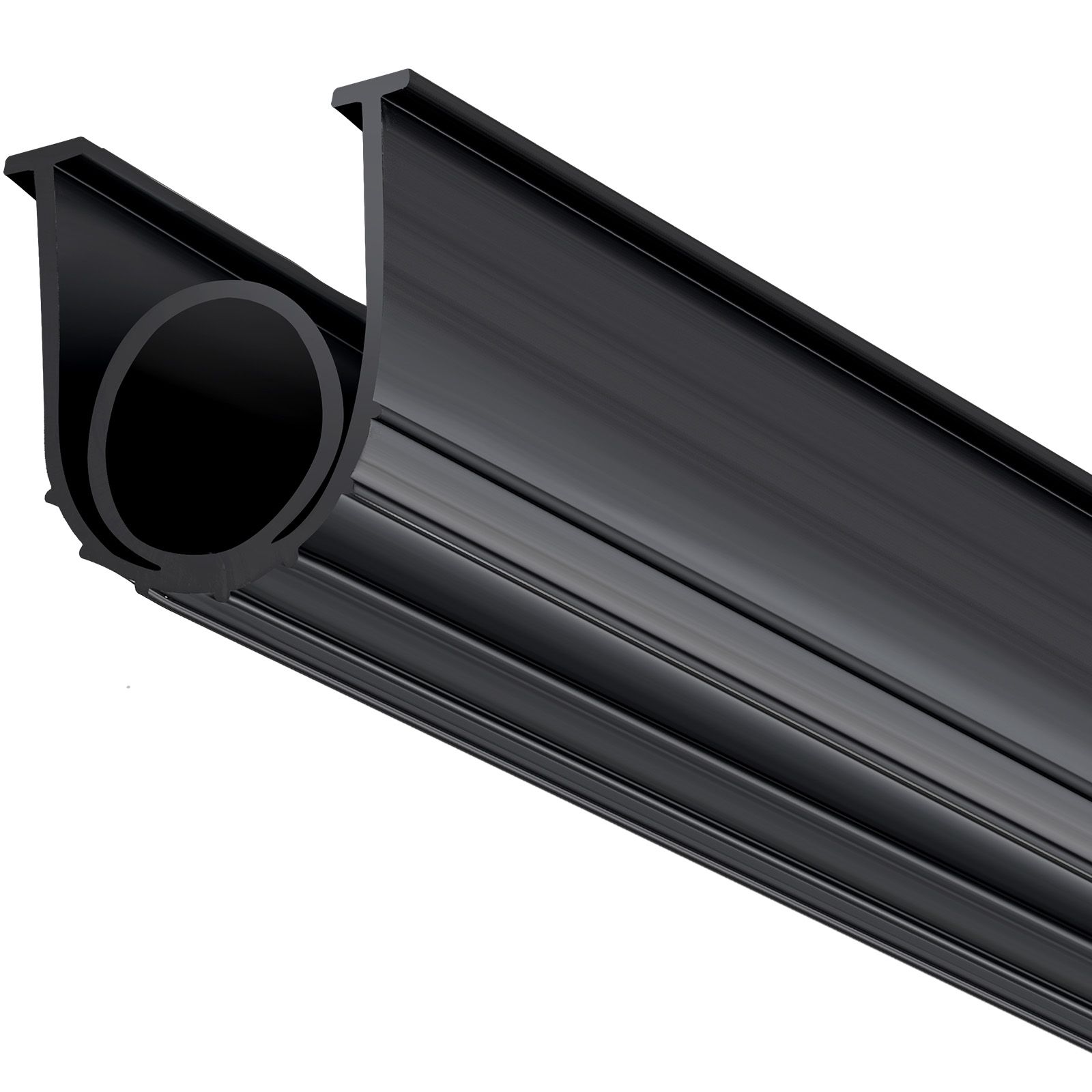 Garage Door Seals Bottom Rubber, U Shape +O Ring Combination Garage Door Bottom Weather Seal, 16ft Weatherproofing Garage Door Seal, 5/16 inch T-ends and 3 3/4
