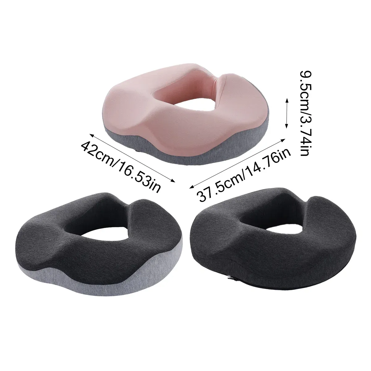 Memory Foam Seat Cushion Breathable Comfort Pad for Office Chair — image 4