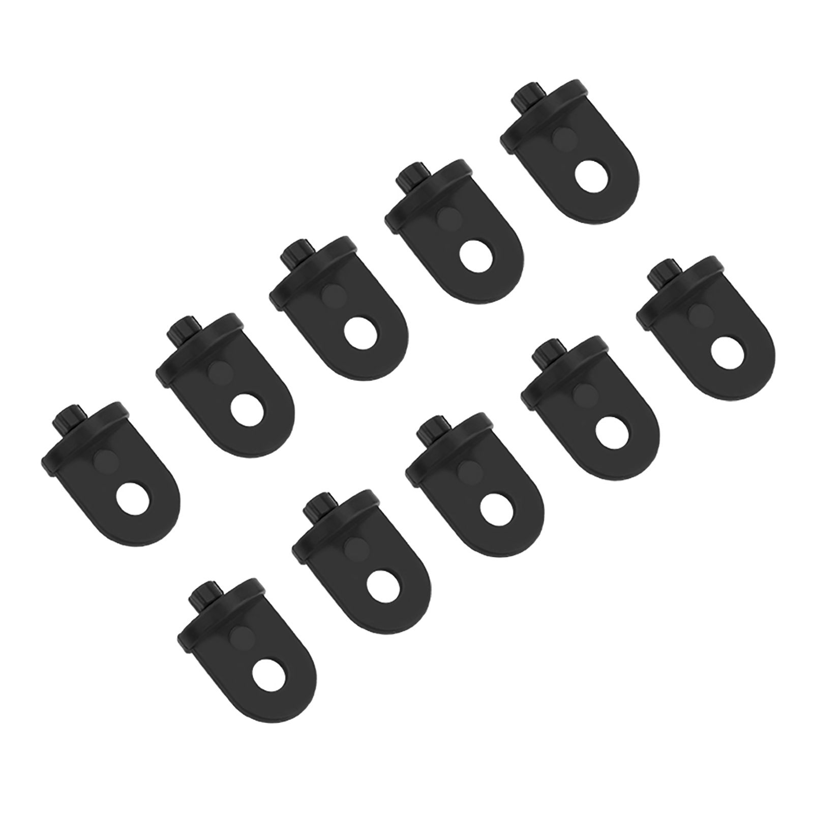10 PCS Plastic Greenhouse Hook Plant Flower Hanger (Black) โ image 2