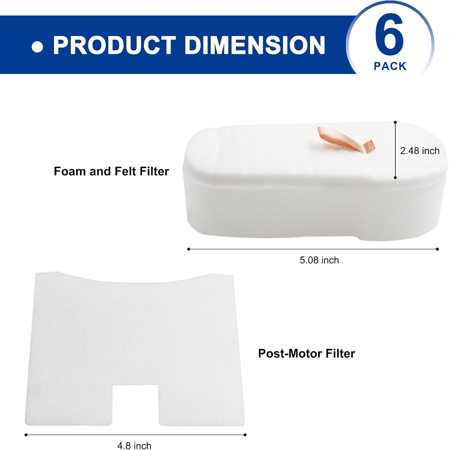 HZ2002 Filter for Shark HZ752 HZ2000 HZ251 HZ600 HZ600C HZ602 UV580 HZ700 HZ702 HZ251 HS152AMZ Vertex UltraLight DuoClean PowerFins Corded Stick Vacuum - Part — image 3