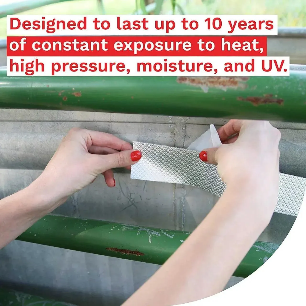 5M Waterproof Tape Butyl Rubber Aluminium Foil Roof Pipe Caravan Repair Flashing - 15cm*5m*1 Unit โ image 6