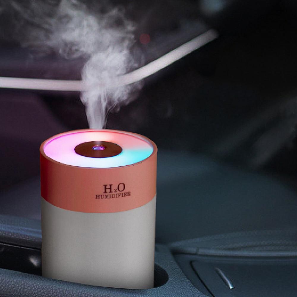 Colorful LED Humidifier with Night Light for Home and Bedroom Use Pink โ image 2
