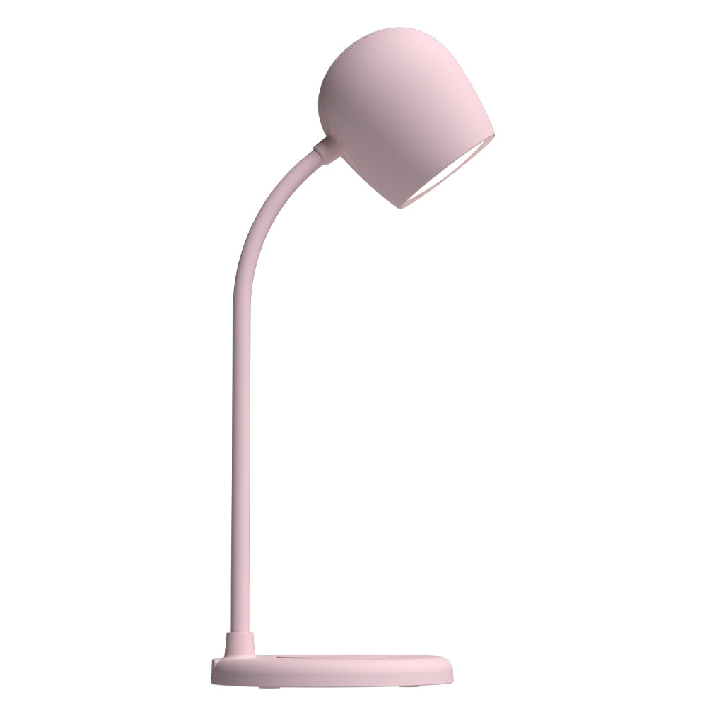 Kreafunk Ellie Lamp W/ Qi Charger And Bluetooth Speaker - Dusty Rose โ image 4