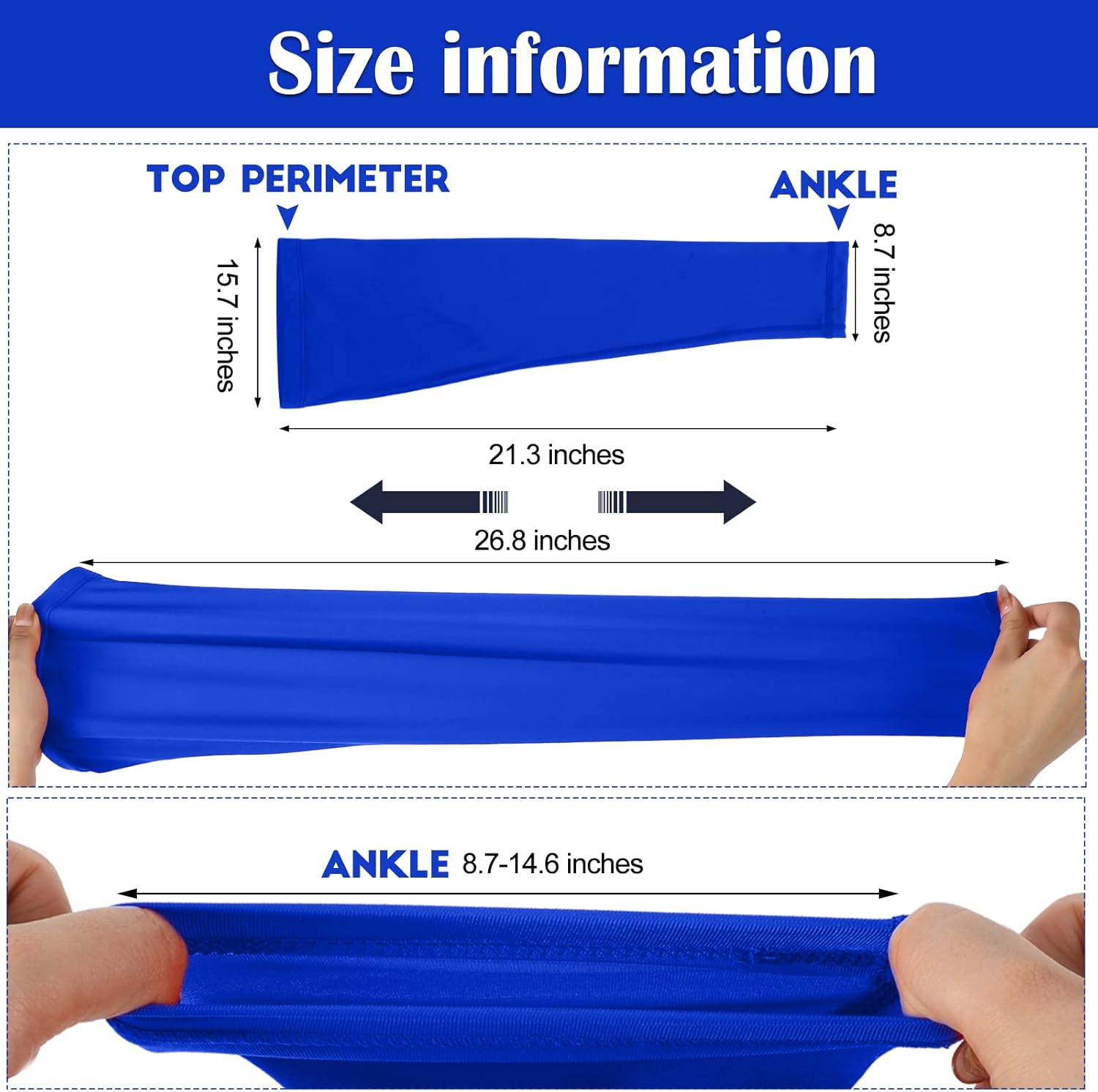 Leg Sleeves Compression Long Knee Sleeve UV Protect for Men Women Sport Basketball Football โ image 3