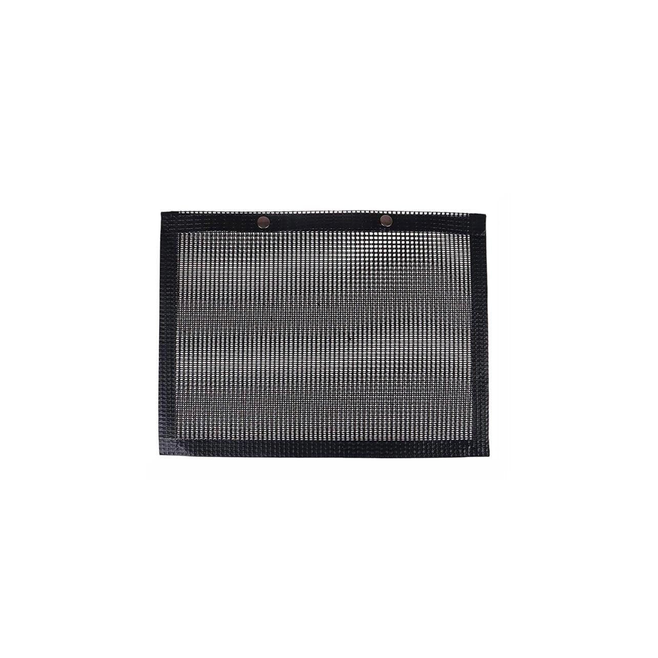 24 × 14CM BBQ Grilling Mesh Reusable Bag Outdoor Camping Barbecue Grill Mats Cooking Pads - Black