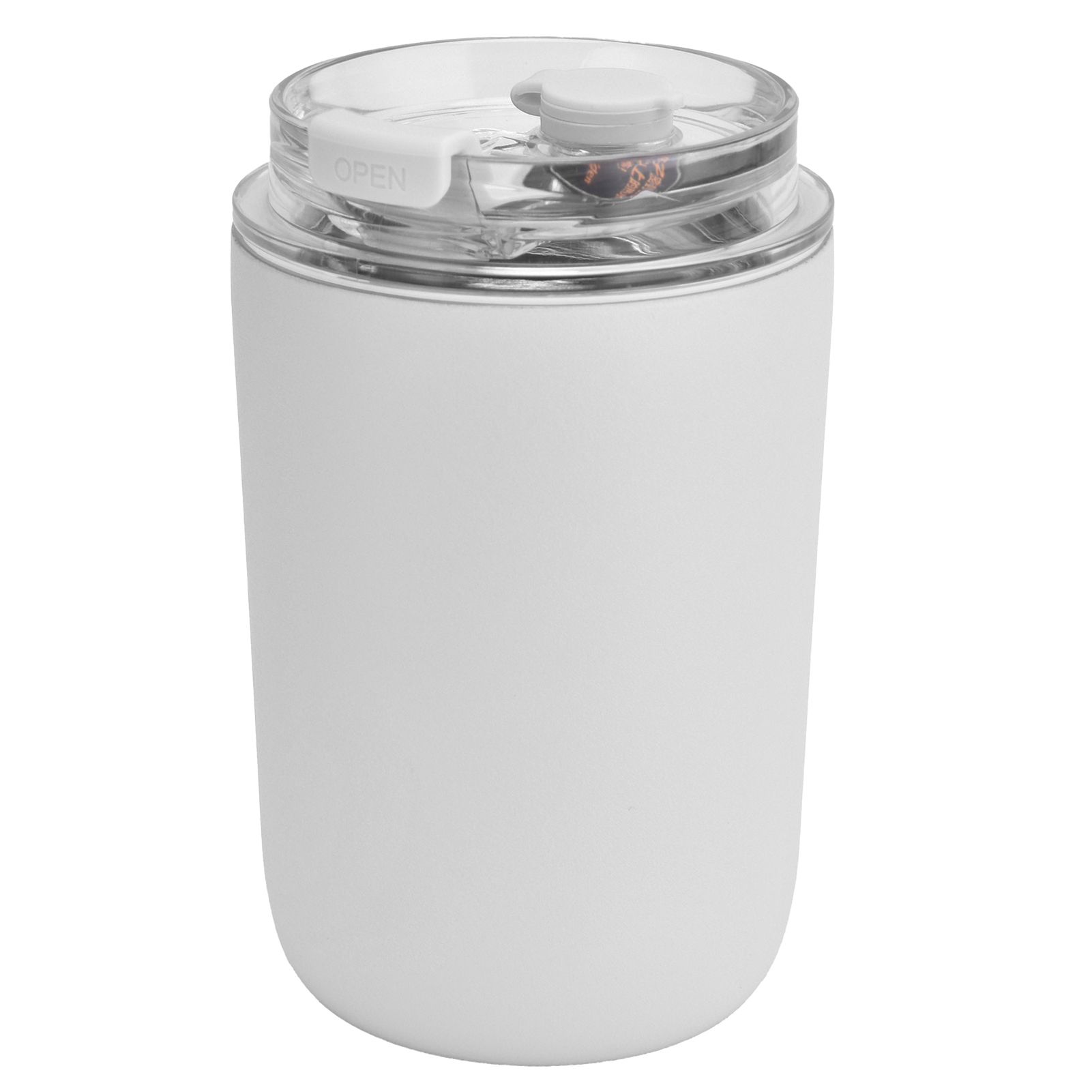 280ml Coffee Cup Household Portable Large Capacity Silicone Stainless Steel Vacuum Flask for Birthday GiftWhite โ image 2