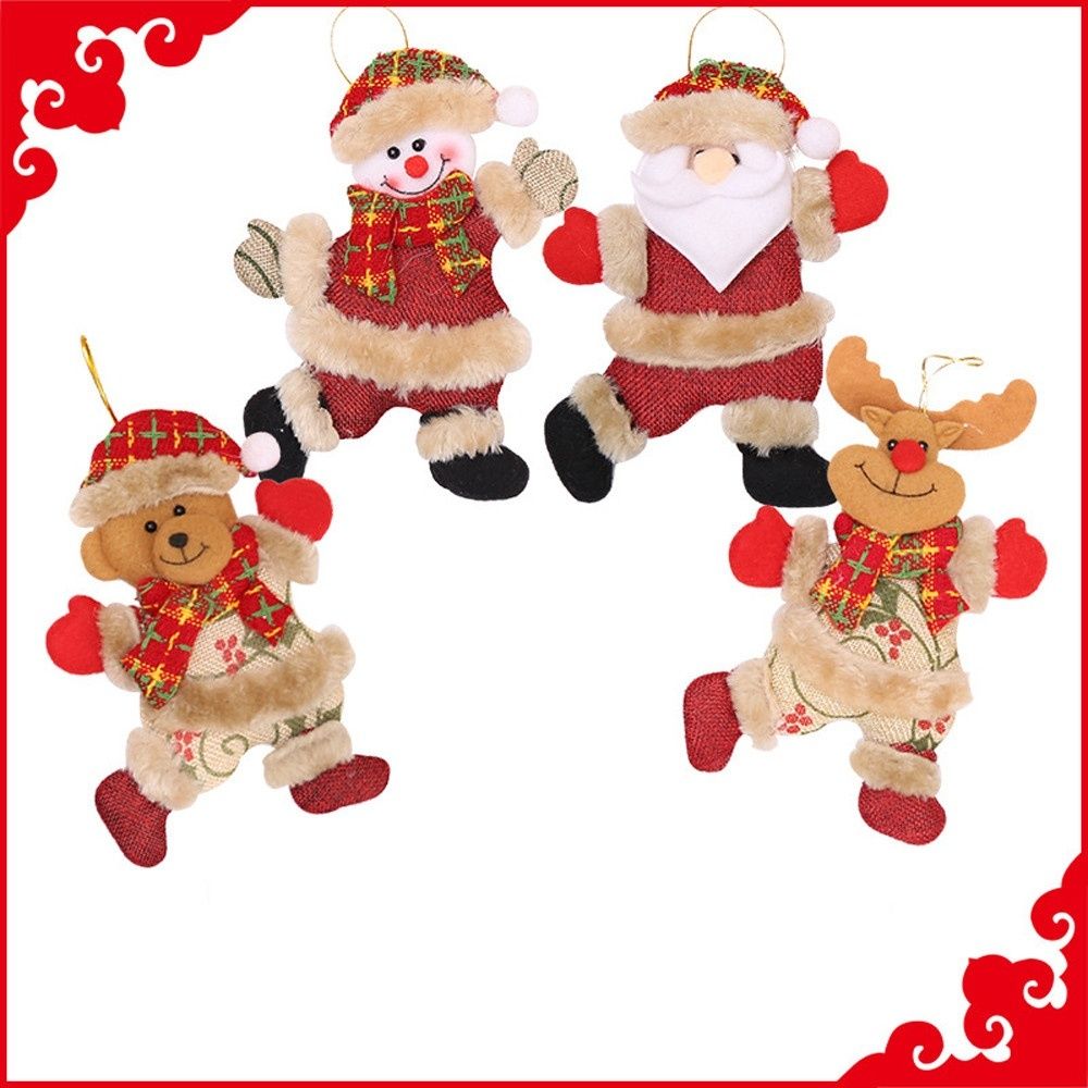 Christmas Tree Ornament Christmas Plush Dolls Pendant for Christmas Tree Decoration — image 4