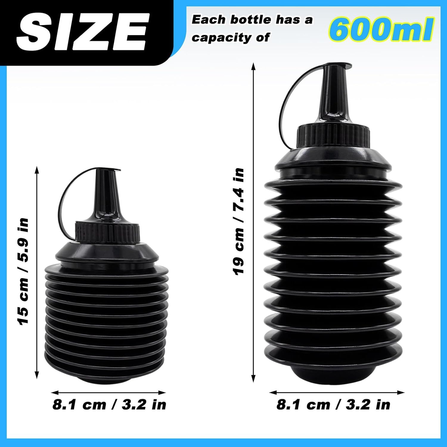 4 Pack Gel Ball Blaster Gun Accessories Bullets Beads Refill Ammo Bottle Plastic Hopper Accessories for Gel Gun Outdoor Party Game โ image 3