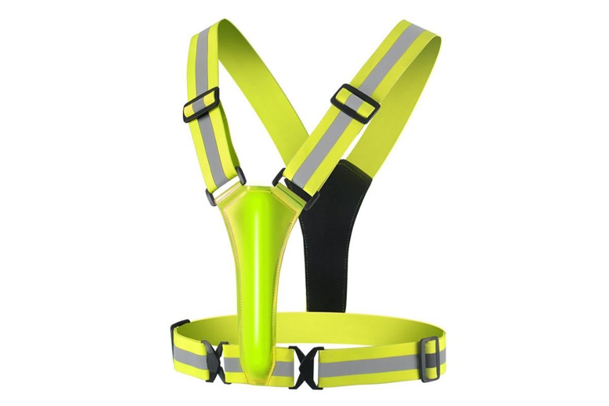 LED Reflective Vest Running Gear USB Rechargeable LED Light Up Vest High Visibility with Adjustable Waist and Shoulde for Night Walking Cycling, High โ image 3