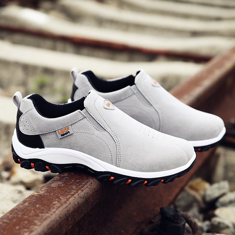 New Code Men Hiking Shoes Rubber Sole Low Top Yellow 48 โ image 4