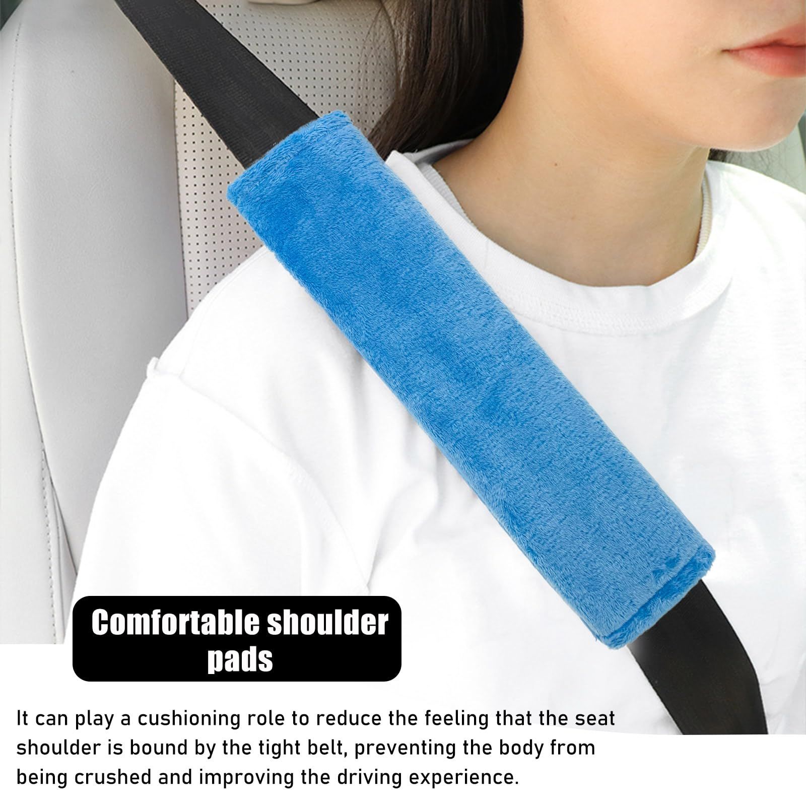 2 PCS Car Seat Belt Cover, Vehicle Seat Belt Pads Cover for a More Comfortable Driving, Safety Seatbelt Shoulder Strap Covers — image 4
