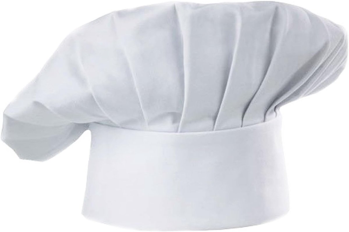 Apron and Hat Set - Adjustable Chef's Hat and Apron - Unisex Baker's Clothing (White) โ image 2
