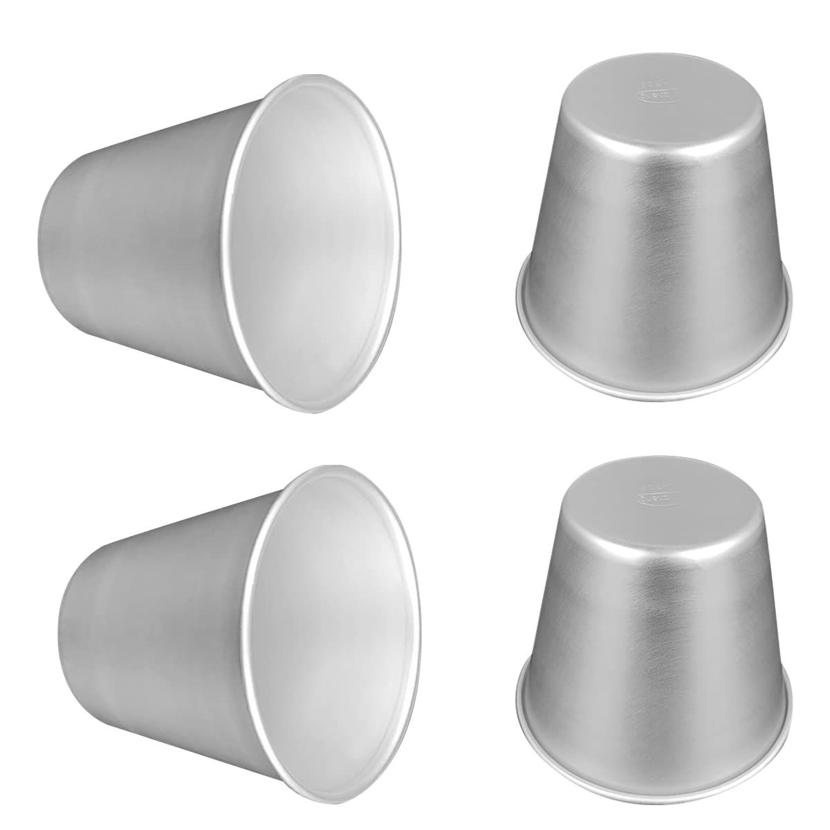 6 Pcs Nonstick Individual Tumblers Popovers Chocolate Molten Pudding Cups Raspberry Mold,2.9 inch Height โ image 2