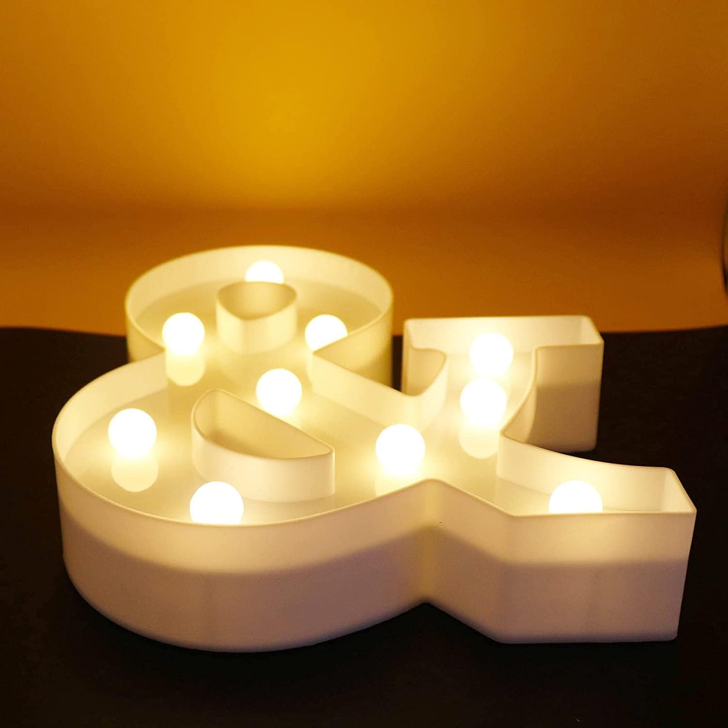 A - Z LED Letter Lights Alphabet Light Up Sign Battery Operated Night Lights for Home Party Wedding Christmas Decoration โ image 2