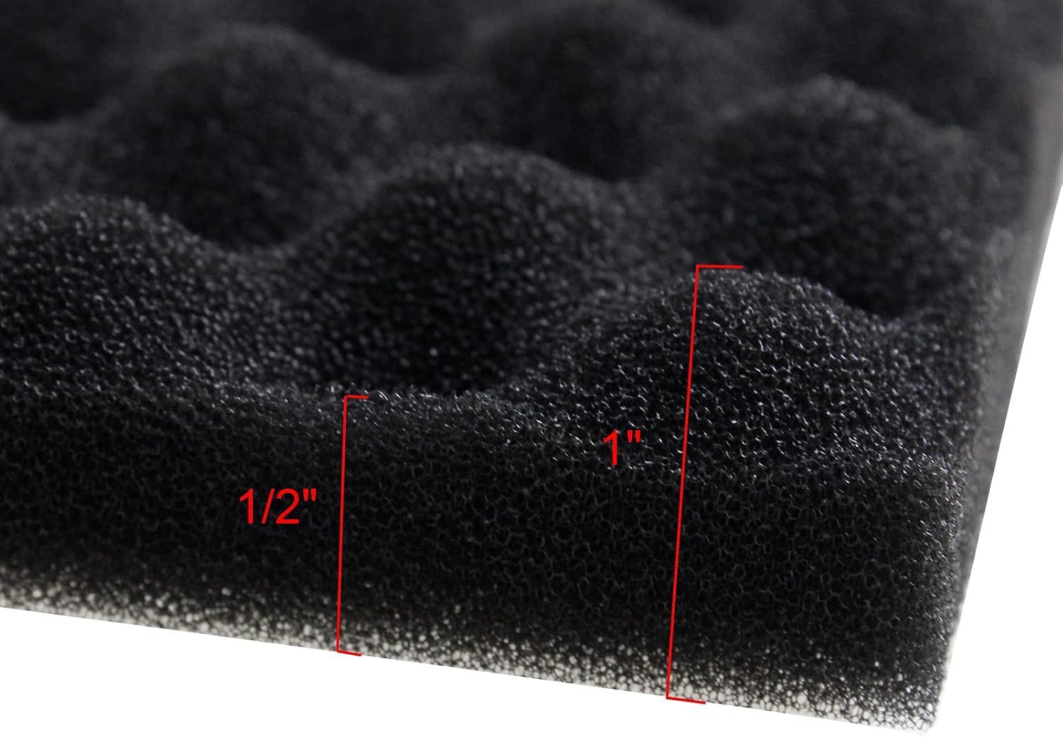 Aquarium Bio Sponge Foam Filter Media Pad Cut-to-fit for Fish Tank Sump Pond 17" x 11" x 1/2" to 1" — image 2
