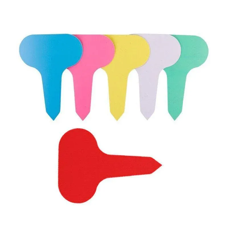 T Plant Labels 50-100Pcs 6 Colours Garden Stakes Markers Tags Nursery Seedling - White — image 3