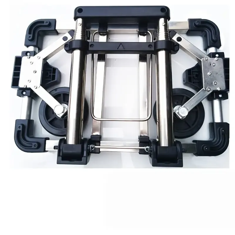 A4 Ultra-Foldable Shopping Cart: Stainless steel frame rust-proof and durable, folds to A4 size weighing only 1.1kg, unfolds in 3 steps with 25kg load โ image 2