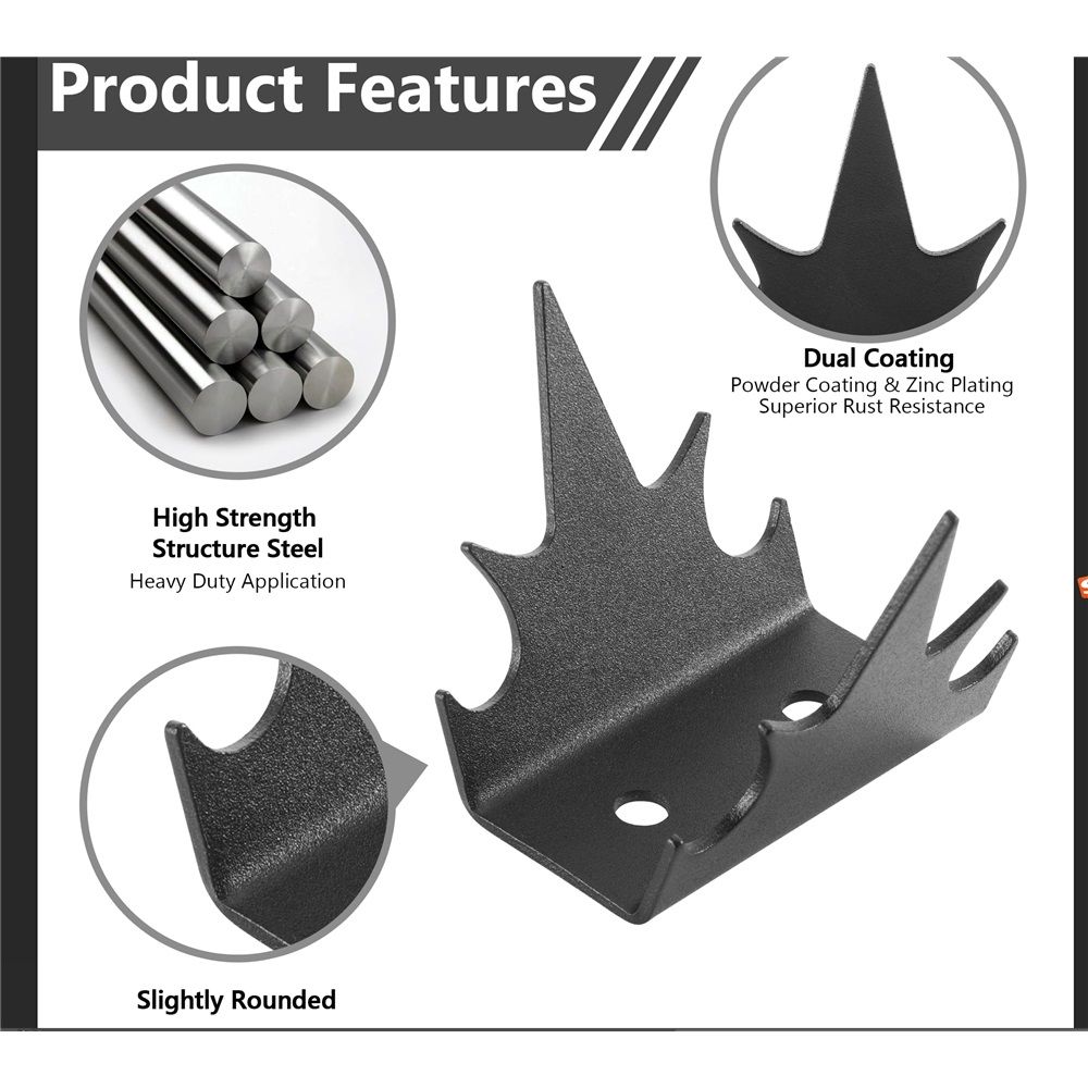 Intruder Deterrent Wall Spikes (12 pc) - Security Fence Spikes, Anti-Climb Hardware, Bird Repellent, Home Security Improvement, Stop Thief, Screw Mount, Wall โ image 5