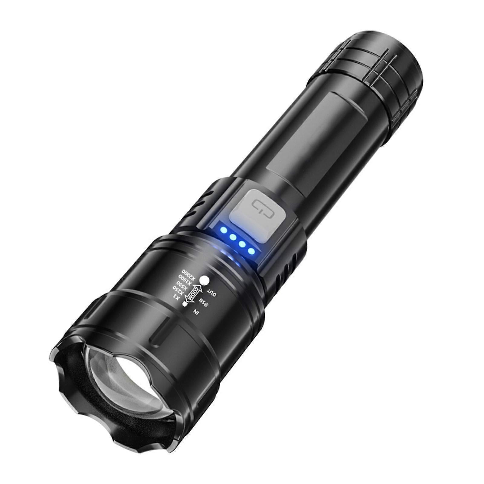 Super Bright Rechargeable Flashlight Zoomable with Multiple Modes Battery Powered โ image 2