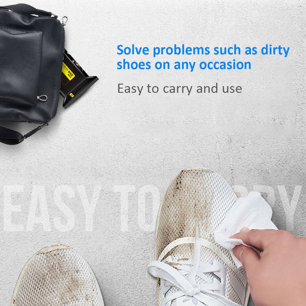 Shoe Cleaning Wipes Disposable Leather Cleaning Wipes Portable Shoe Shine Wipes โ image 6