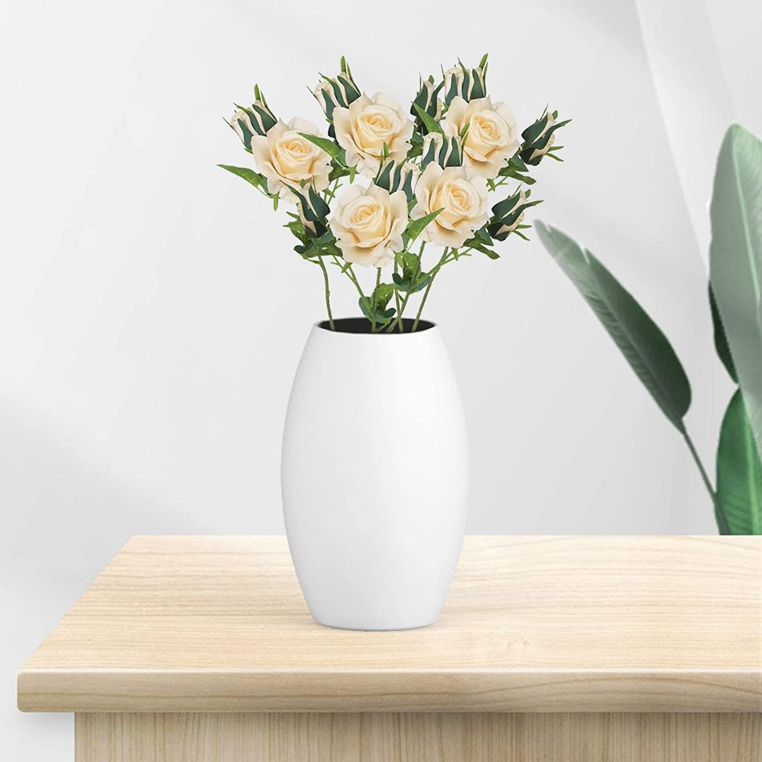 5pcs Artificial Rose Flowers Simulation Silk Rose Bouquet Realistic Flower Arrangements for Wedding Home Table Decorations — image 4