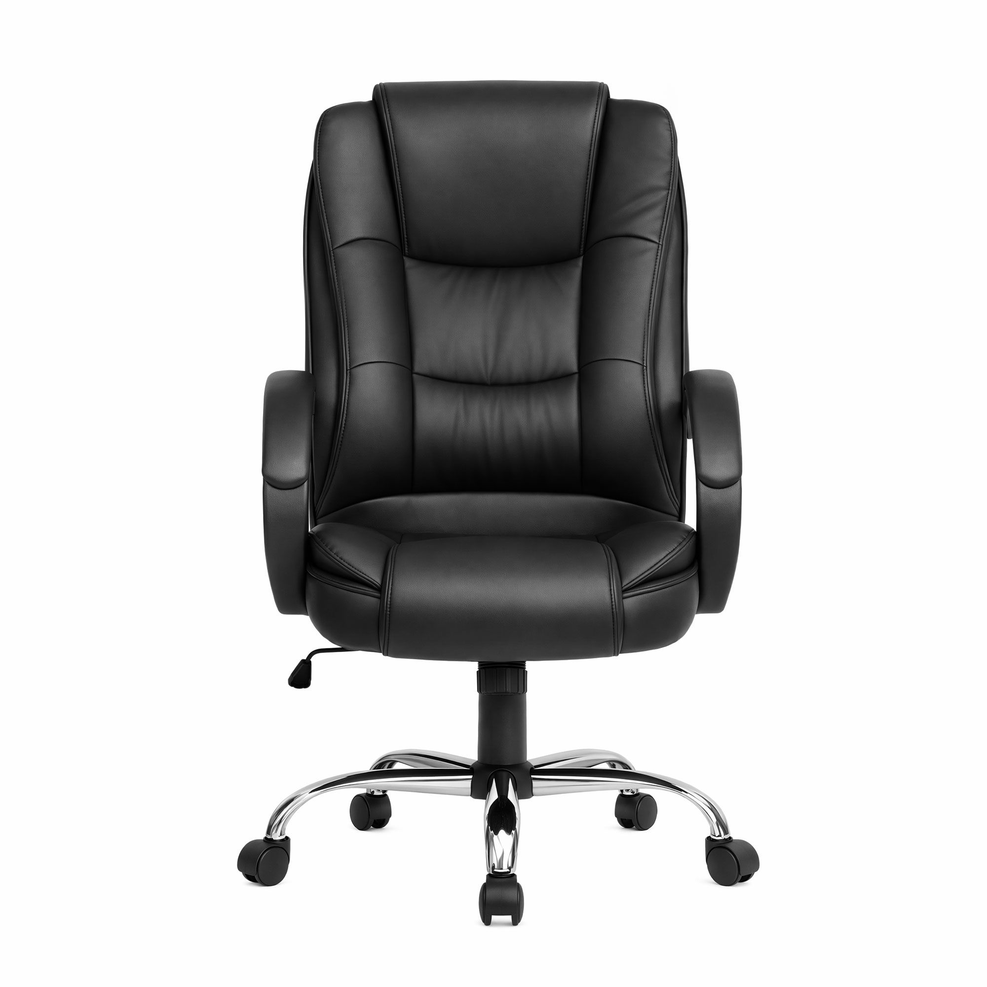 Artiss Executive Office Chair Leather Tilt Black — image 3