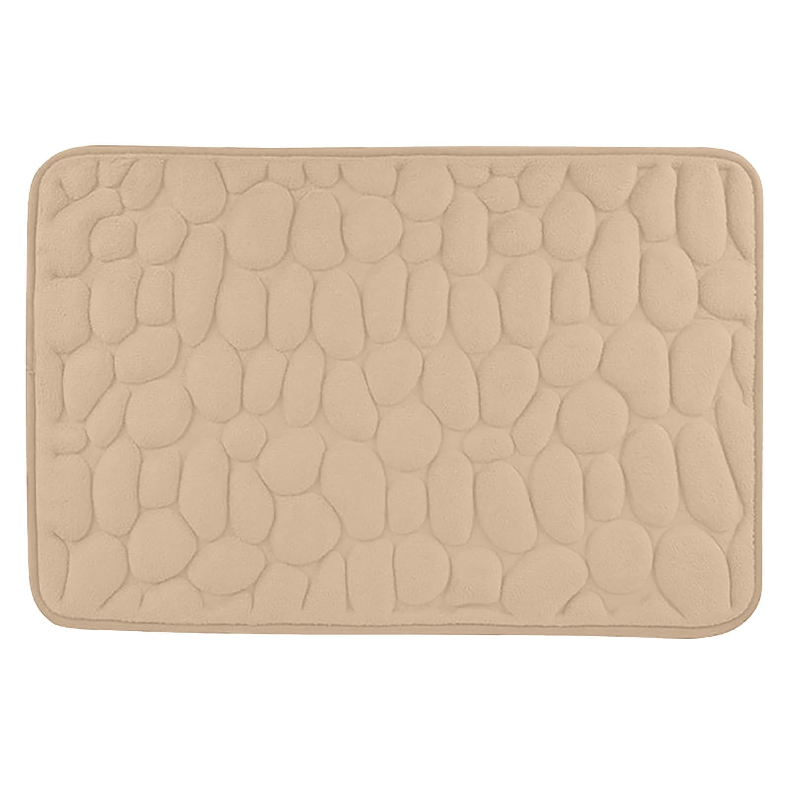 Bathroom Rugs - Ultra Absorbent Non-Slip Floor Bath Mat, Super Soft Shower Mat for Bath Tub, Machine Washable 16 × 24" (Brown) #C-Beige — image 3