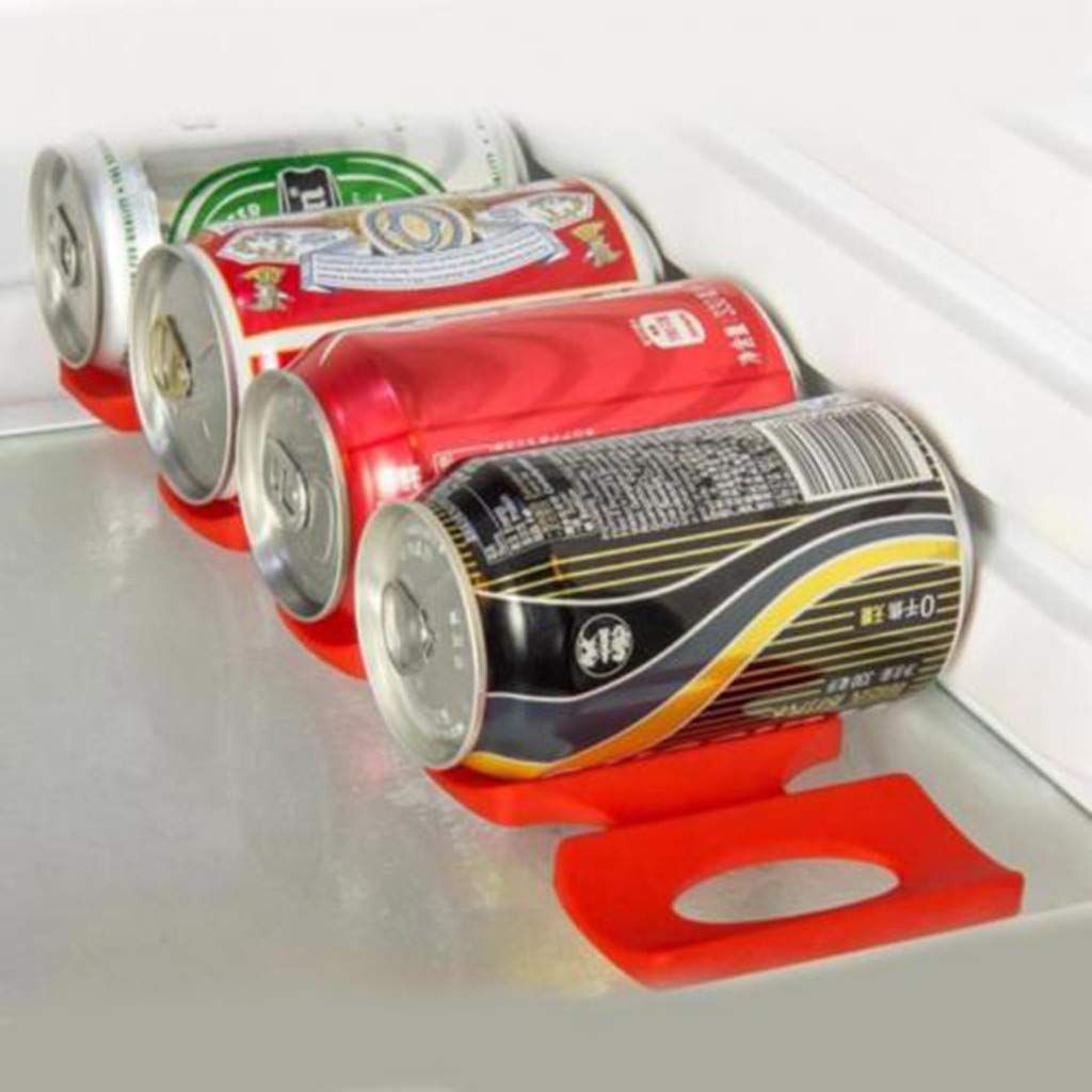 Red Silicone Wine Stacker, Foldable Fridge Wine Holder Beer Can Racker Bottle Holder โ image 2