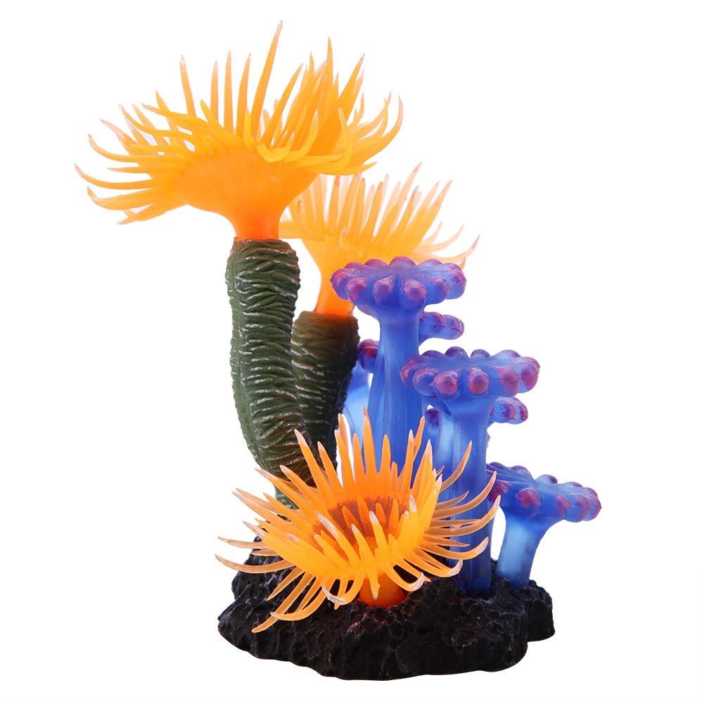 Artificial Coral Aquarium Fish Tank Simulation Silicone Plants Flower Plastic Soft Sea Anemone Landscape Decoration — image 4