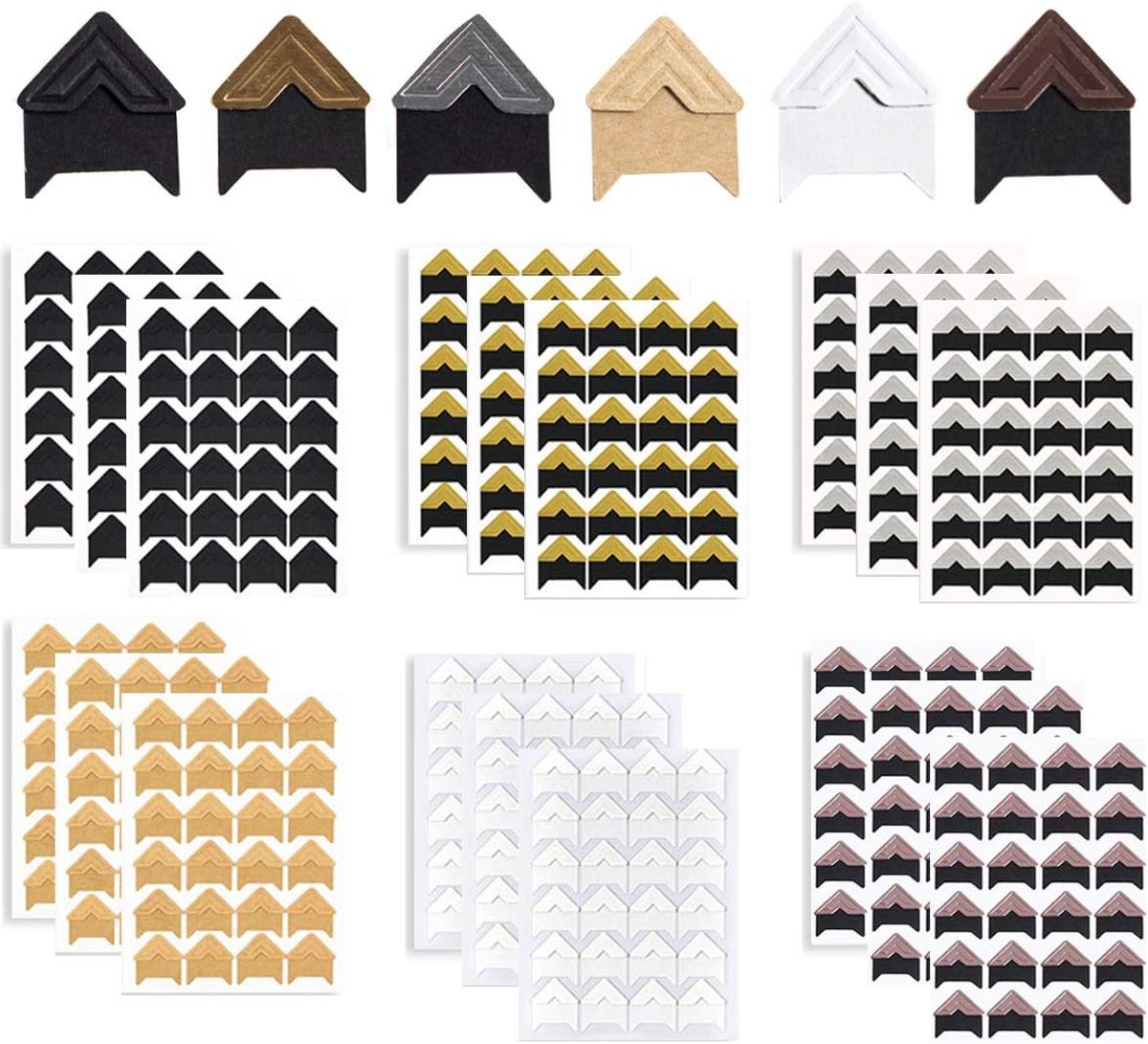 432 pieces - photo corners for scrapbooking - photo stickers for albums - photo corner stickers for scrapbook albums - sticker - DIY craft supplies
