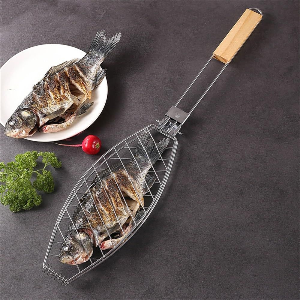 Removable BBQ Fish Clip BBQ Grille Net Home Multi functional Burger Clip BBQ Fish Clip Anti scald BBQ Clip Tool Thickened โ image 4