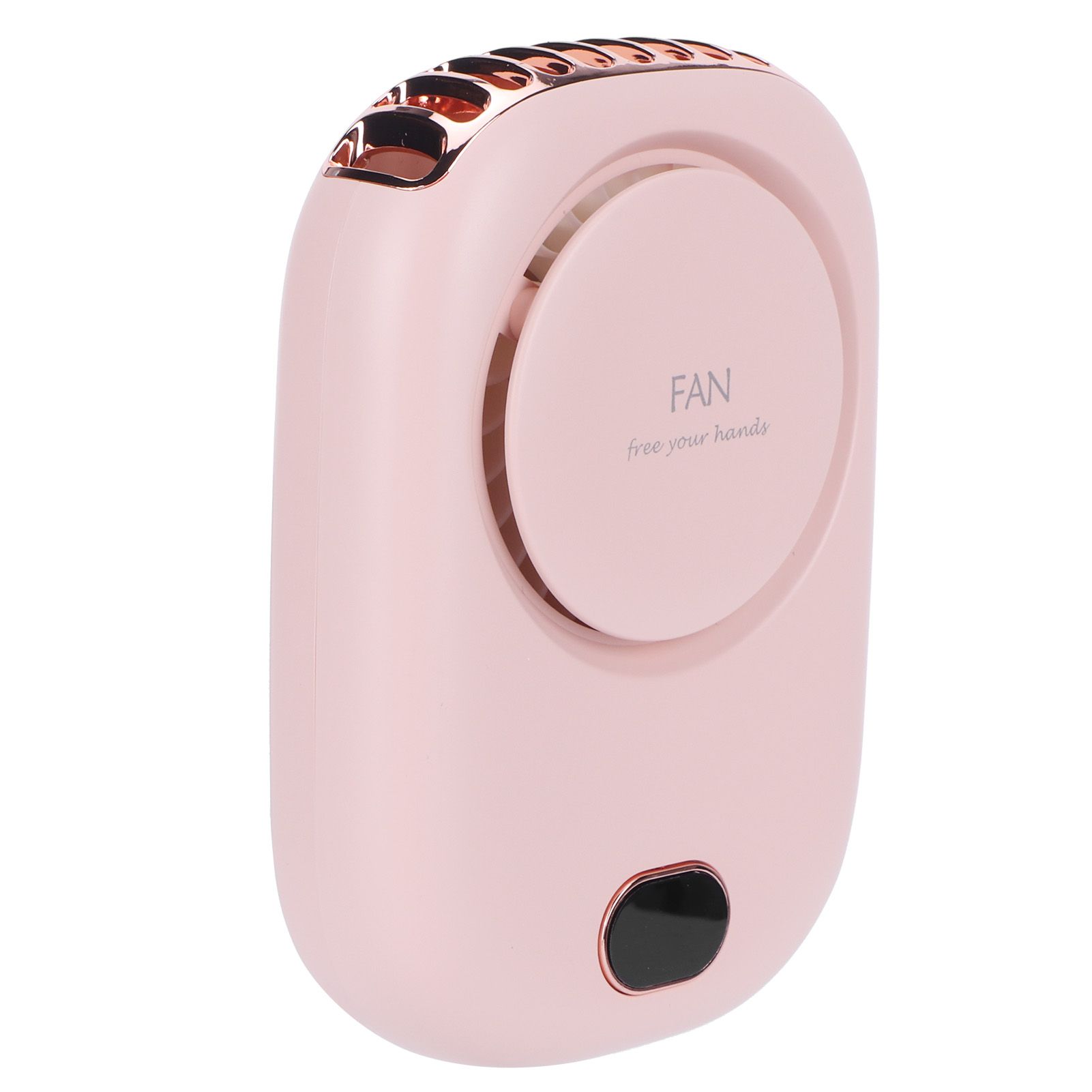 Mini Electric Fan Portable USB Charging Neck Hanging Bladeless Fan for Outdoor Sports TravelPink — image 4