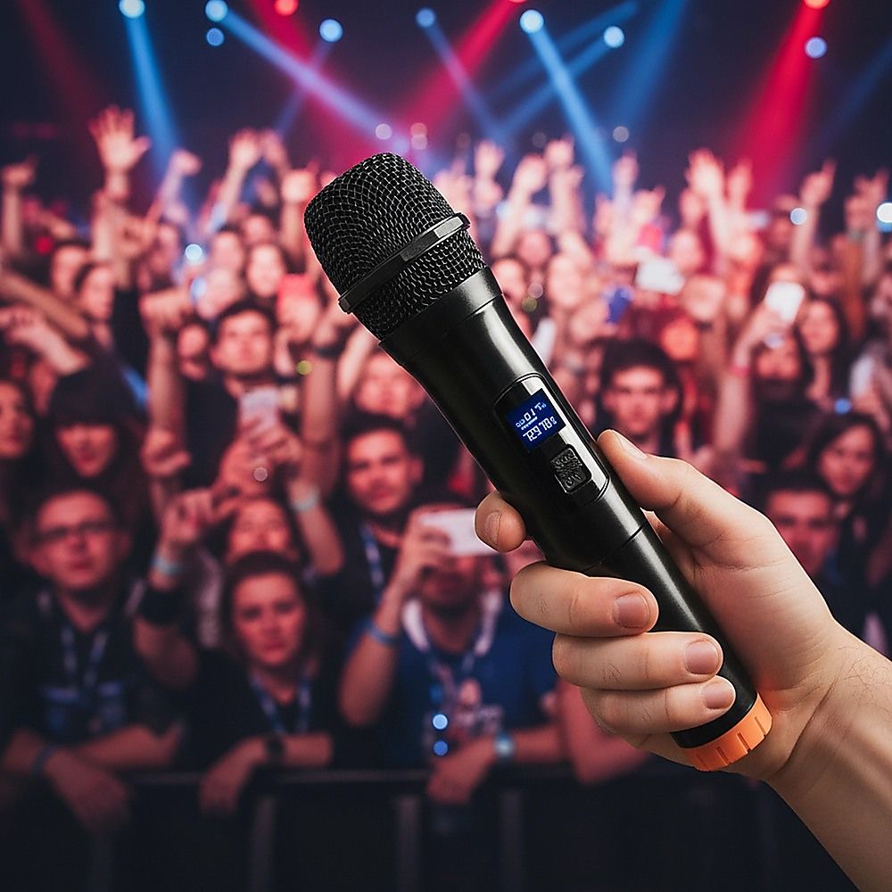 2 x Wireless Microphone Handheld Cordless Professional Mic Karaoke Receiver — image 4