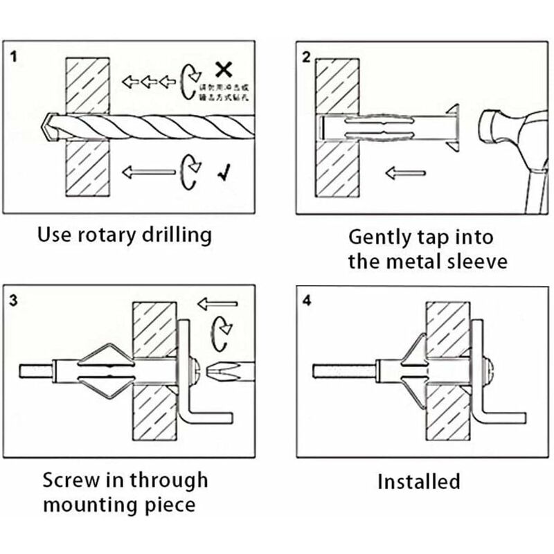 150 Pieces Plasterboard Anchors — image 4
