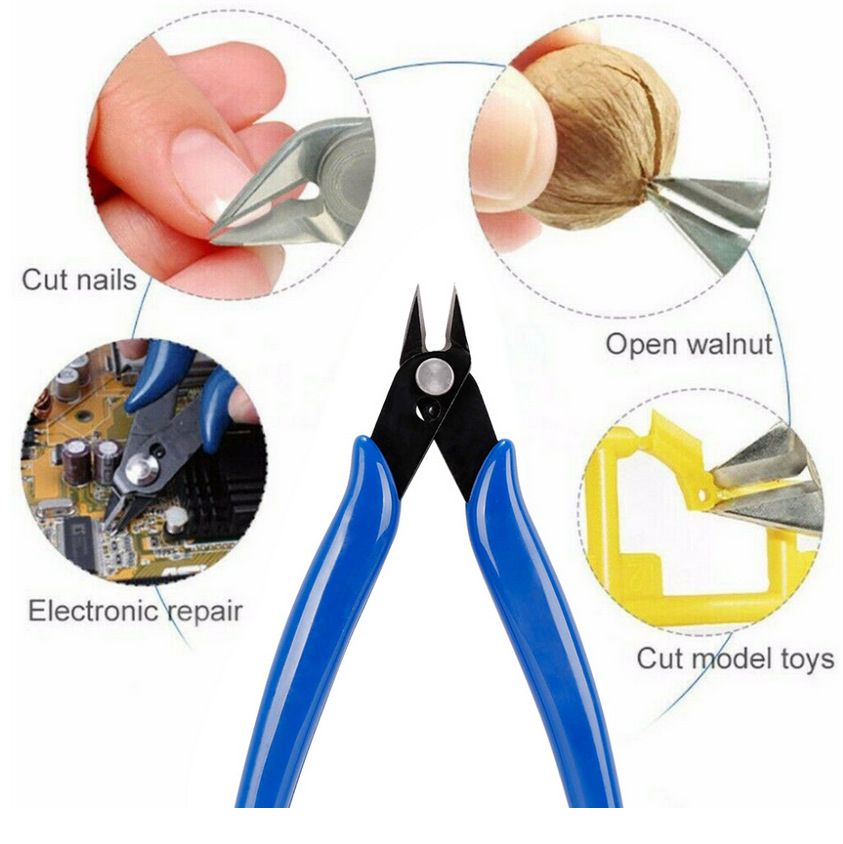Wire Cutters, Flush Cutters with Internal Spring, Jewelry Making Tools, Cable Cutters with Smooth Handle for Component Foot — image 2