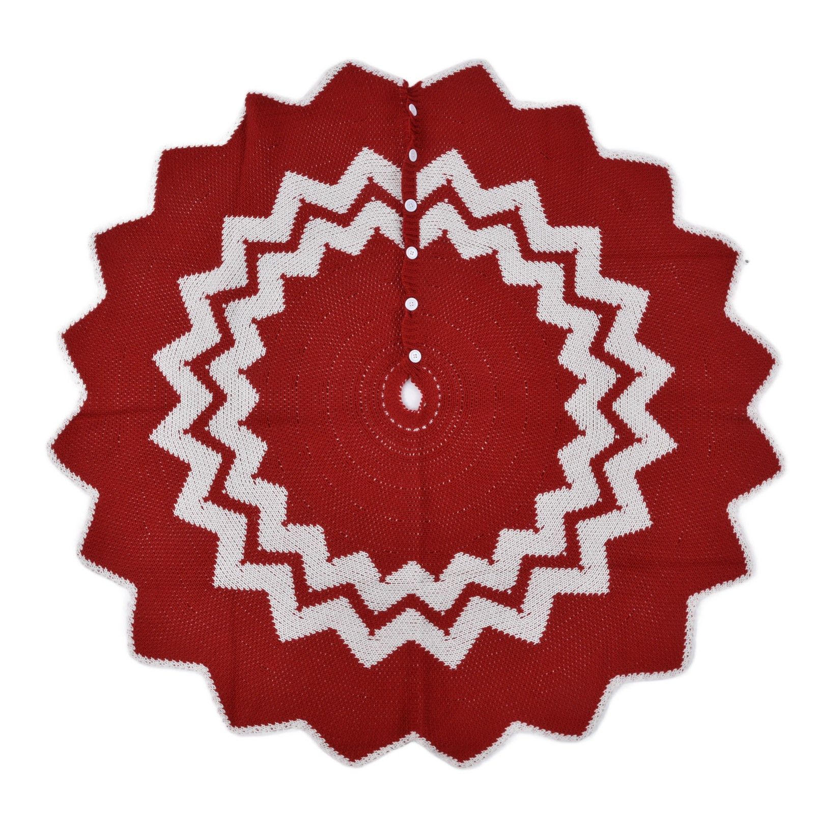 Christmas Tree Skirt Acrylic Fiber Knitting Floor Mat Cover Pad Xmas Party Home Decoration Props — image 4