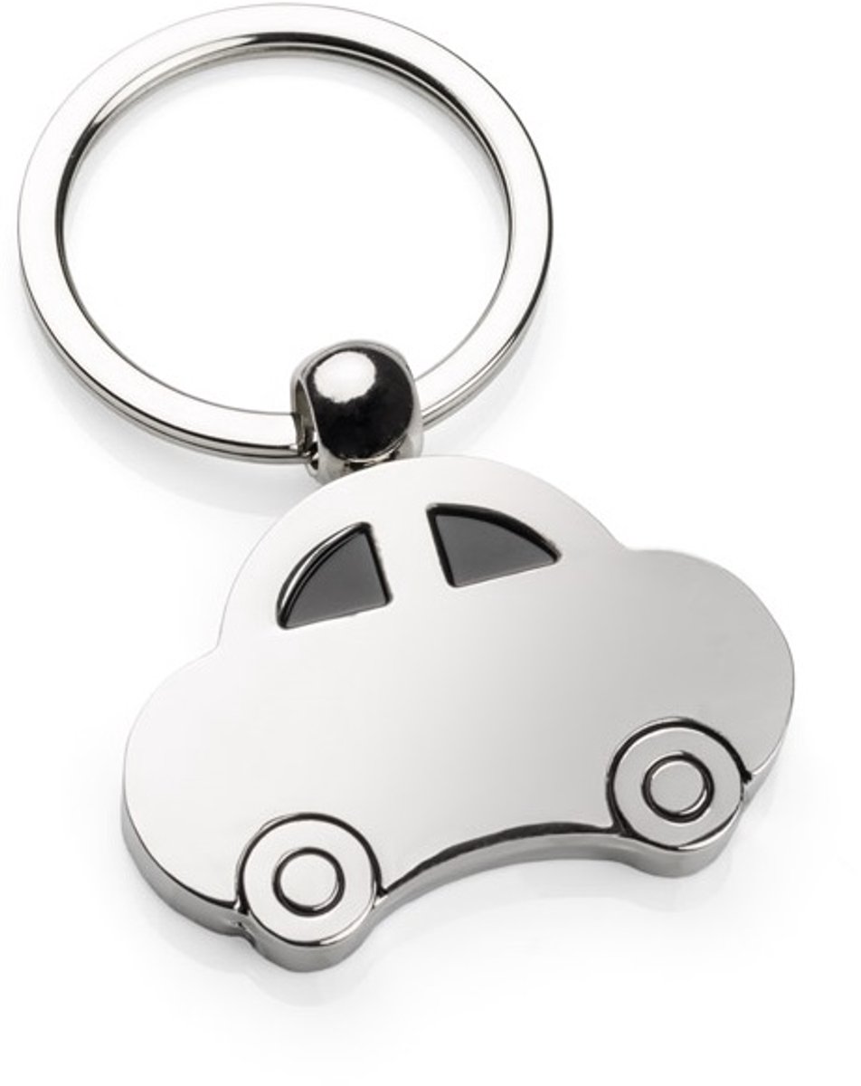 Car Keychain | 4 x 2.8 CM | Metal | Silver